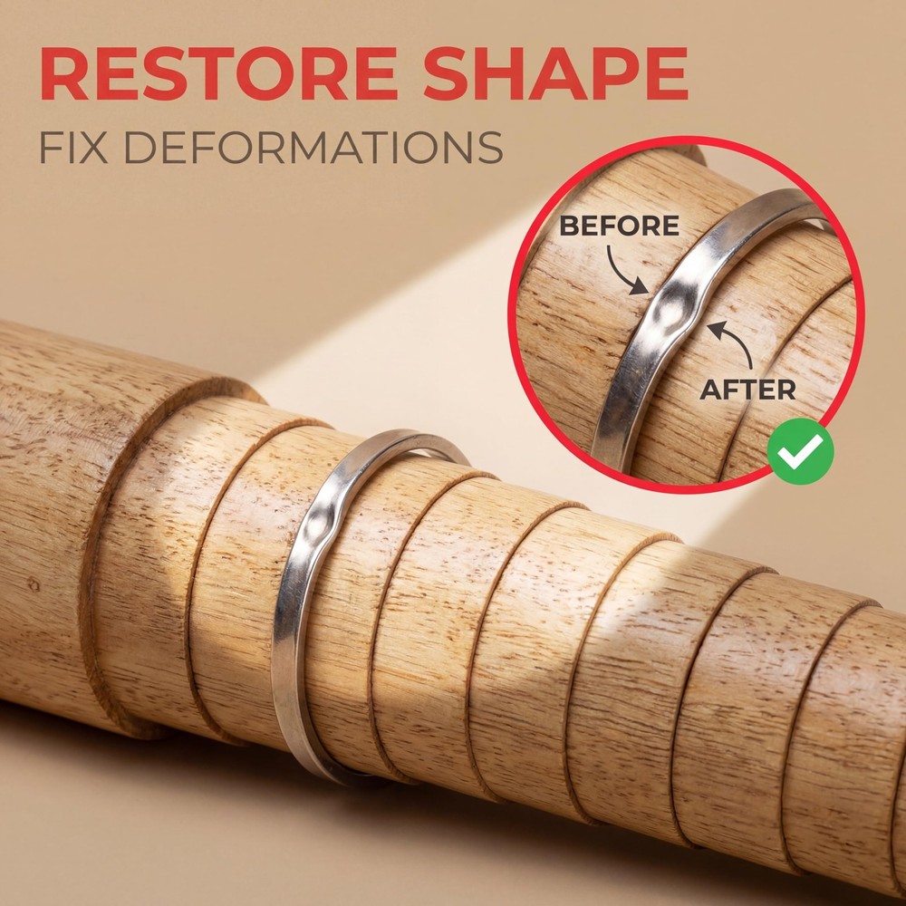 Bracelet Mandrel, Wooden Step Bangle Mandrel Sizer Adjust Adjuster...