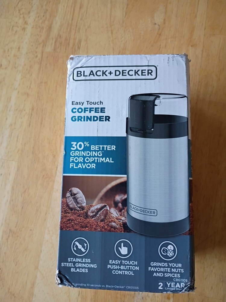 BLACK+DECKER One Touch Coffee Grinder New (Box Worn)