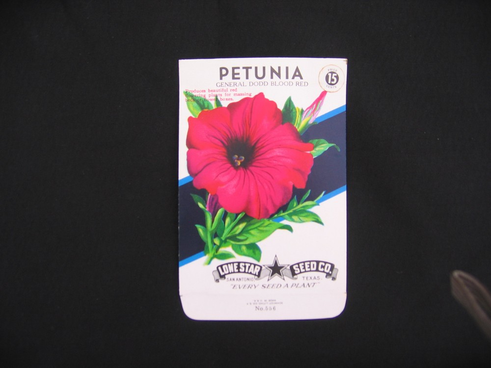 vintage seed packet NO SEEDS Lone Star Seed Co.