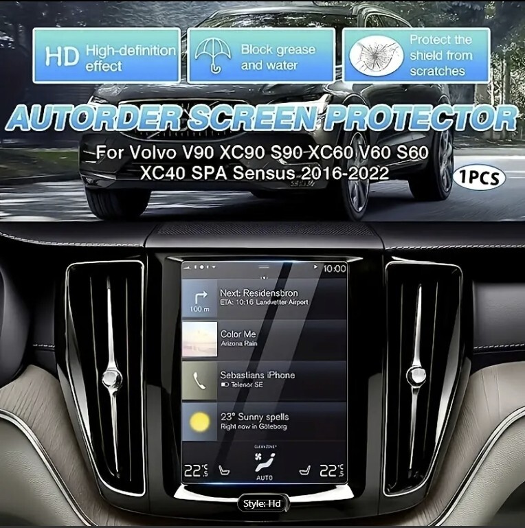 Volvo Glass Screen Protector for Center Console