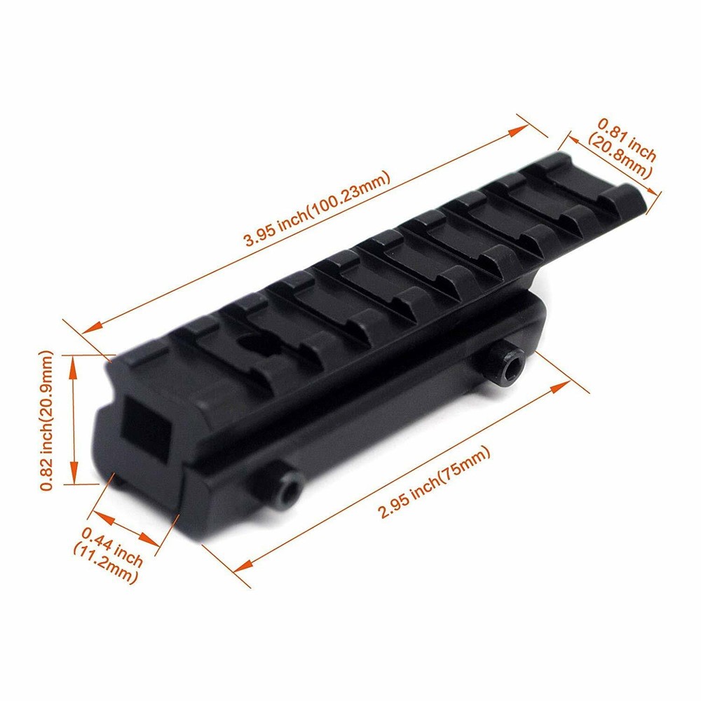 Tactical 20mm Scope Rail Mount Dovetail Extend Picatinny Rail Adapter