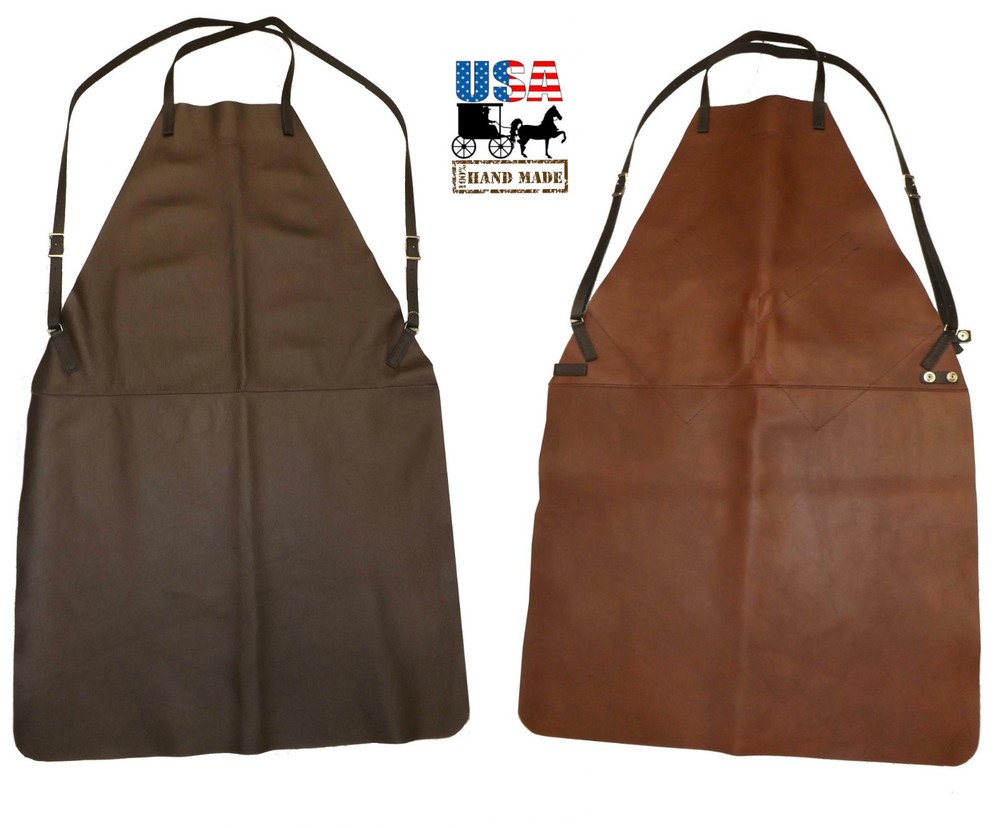 LEATHER APRON ~ Soft Multi-Purpose with Adjustable Waist USA HANDMADE