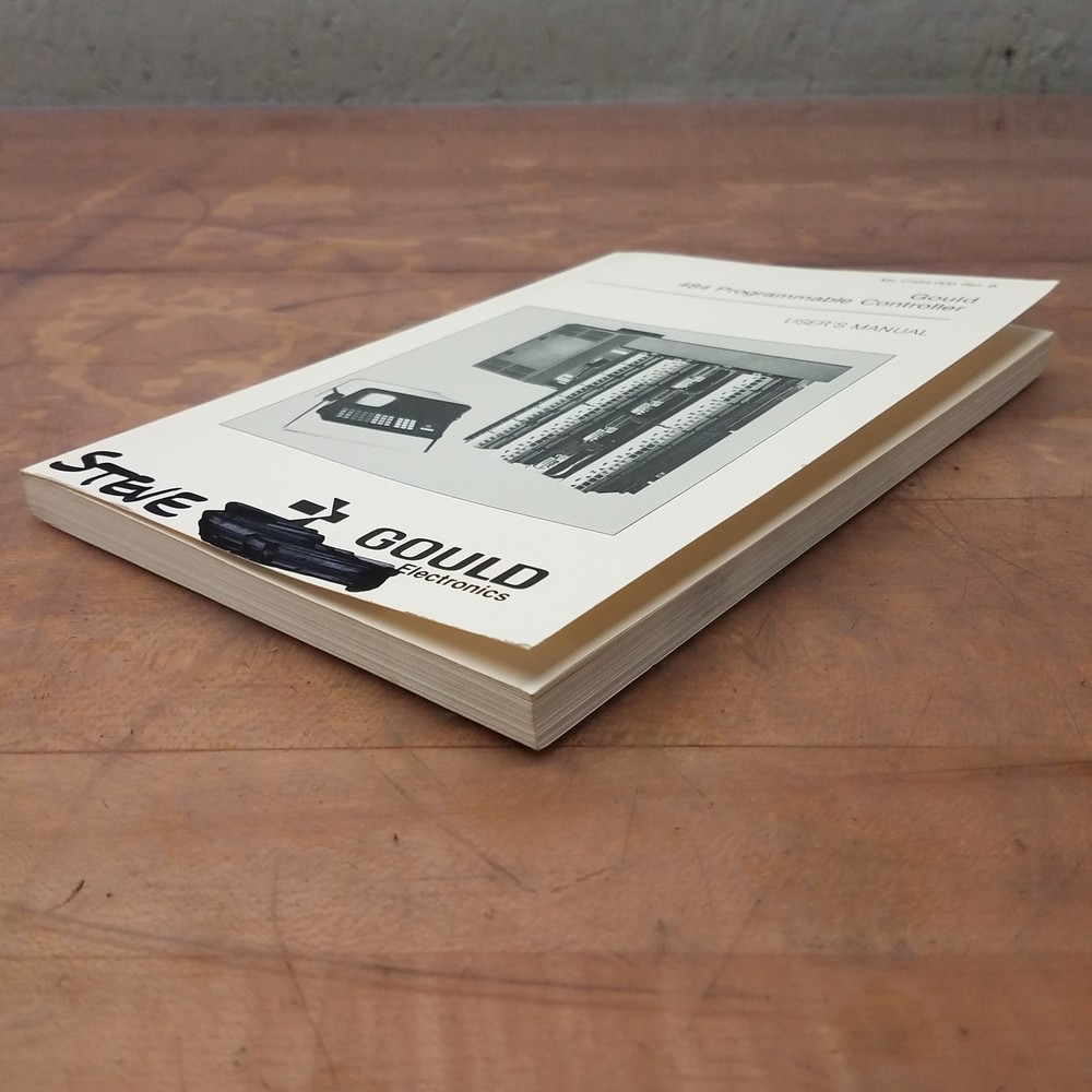 Gould Electronics ML-C484-000 Modicon 484 Programmable Controller Manual, Rev B