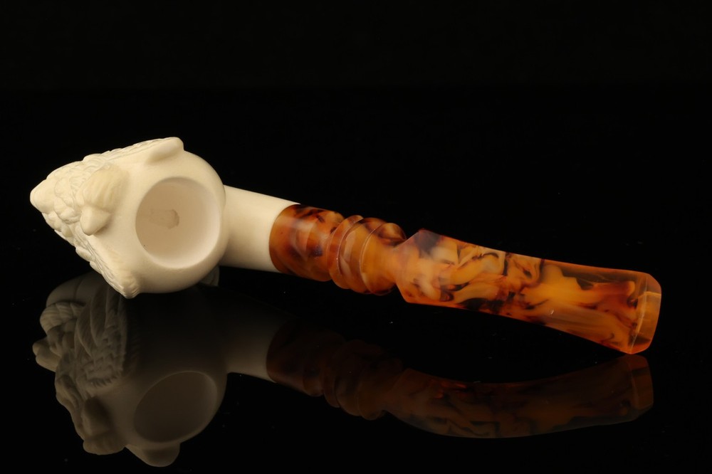 Eagle Block Meerschaum Pipe with fitted case 14211