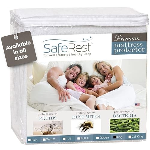 Waterproof Size Mattress Protector - Fitted with Stretchable Cotton Blend King