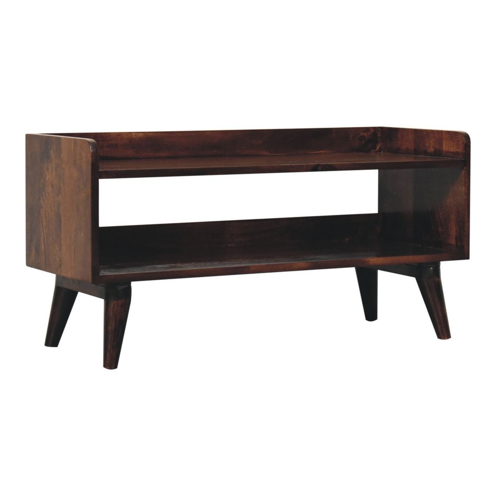 California Walnut Storage Bench