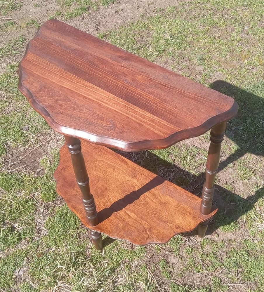 Mahogany Demilune Table / Entry Table  (ET722)