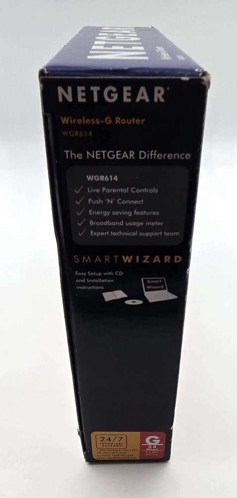 NEW - OPEN BOX Netgear Wireless - G Router - Model WGR614