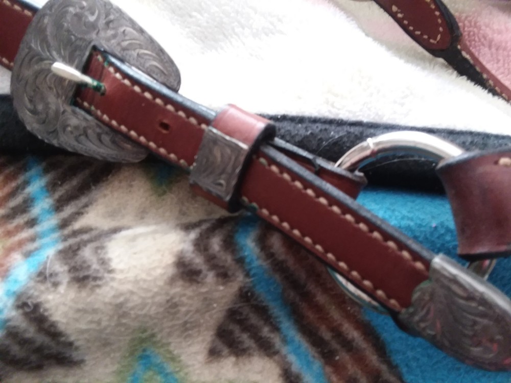 Bob's Custom Tack sterling silver show halter
