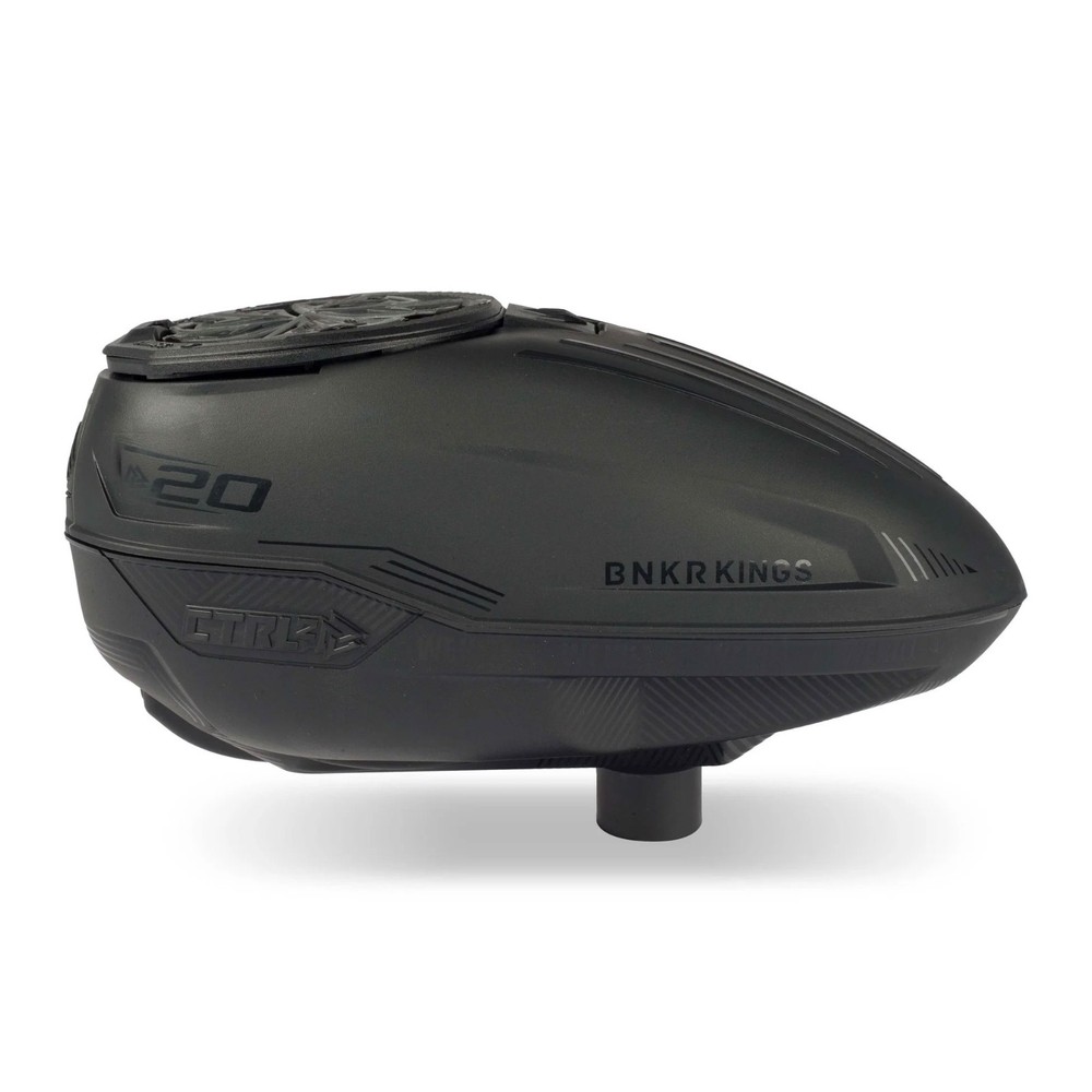 Bunkerkings CTRL2 Electronic Loader Paintball Hopper Black
