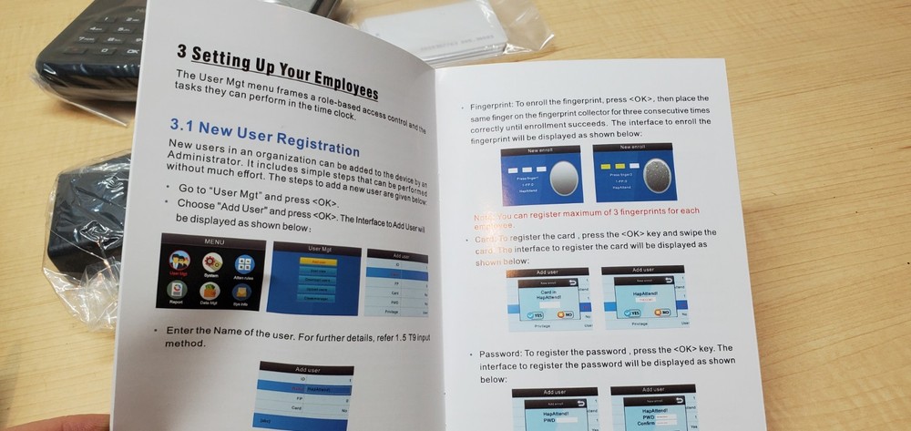 HapAttend - Time Clock - Fingerprint Time Clock