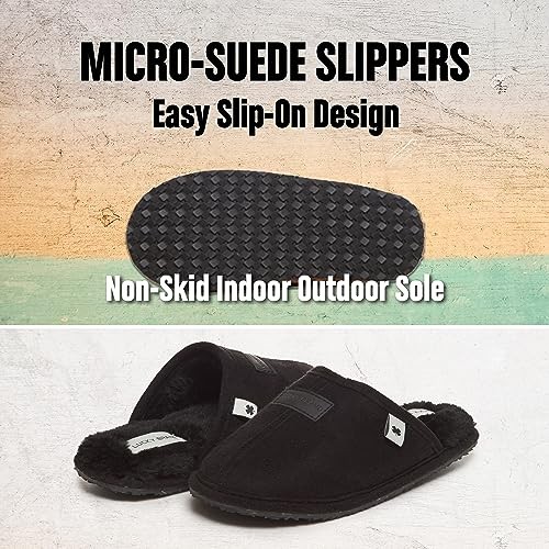 Mens Microsuede Memory Foam Open Toe Slippers, Cool Adjustable Large Tan/White