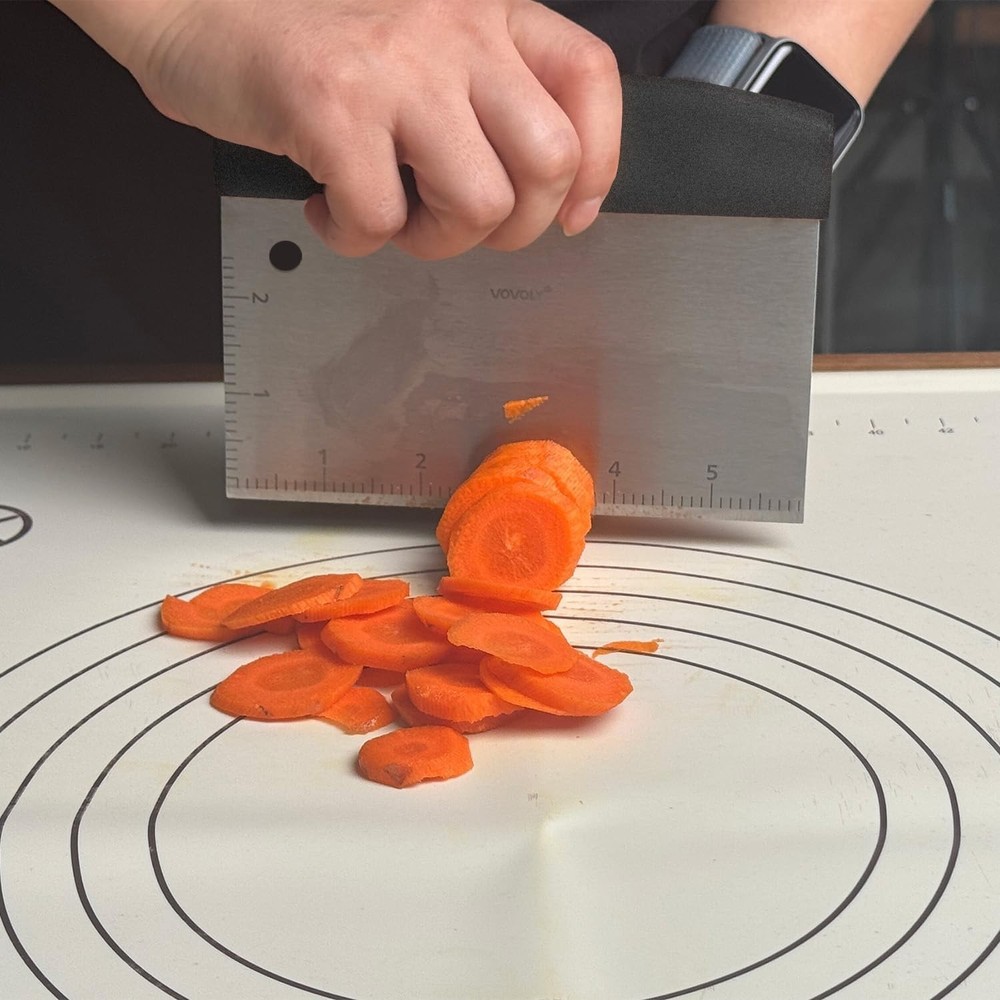 Multipurpose Bench Scraper Kitchen Utensil for Flat Top Griddle, Dough Scrape...