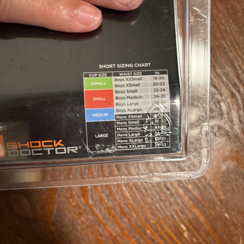 Shock Doctor Core Compression Short with Bioflex Cup Boys Medium 24-26 White NEW