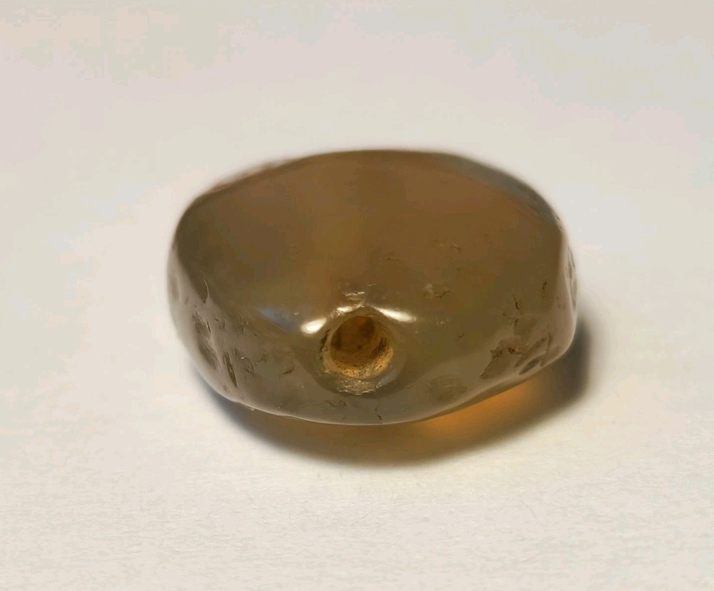 ANCIENT RARE CHALCEDONY AGATE TABULAR BEAD