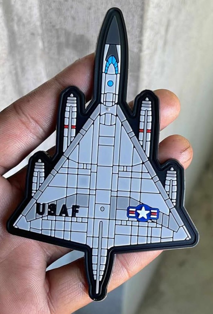 B-58 Hustler PVC Patch, 5 inches, Hook and Loop