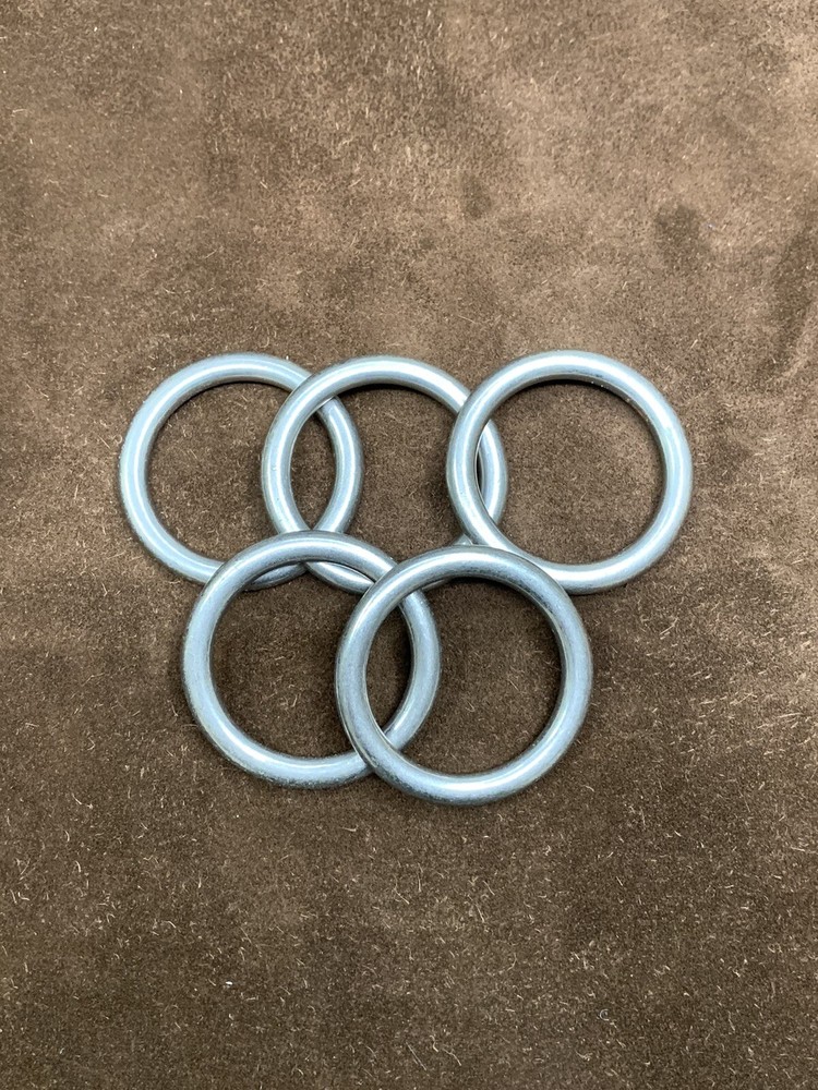 1 1/2” Heavy Brushed Nickle O Ring, High End Quality