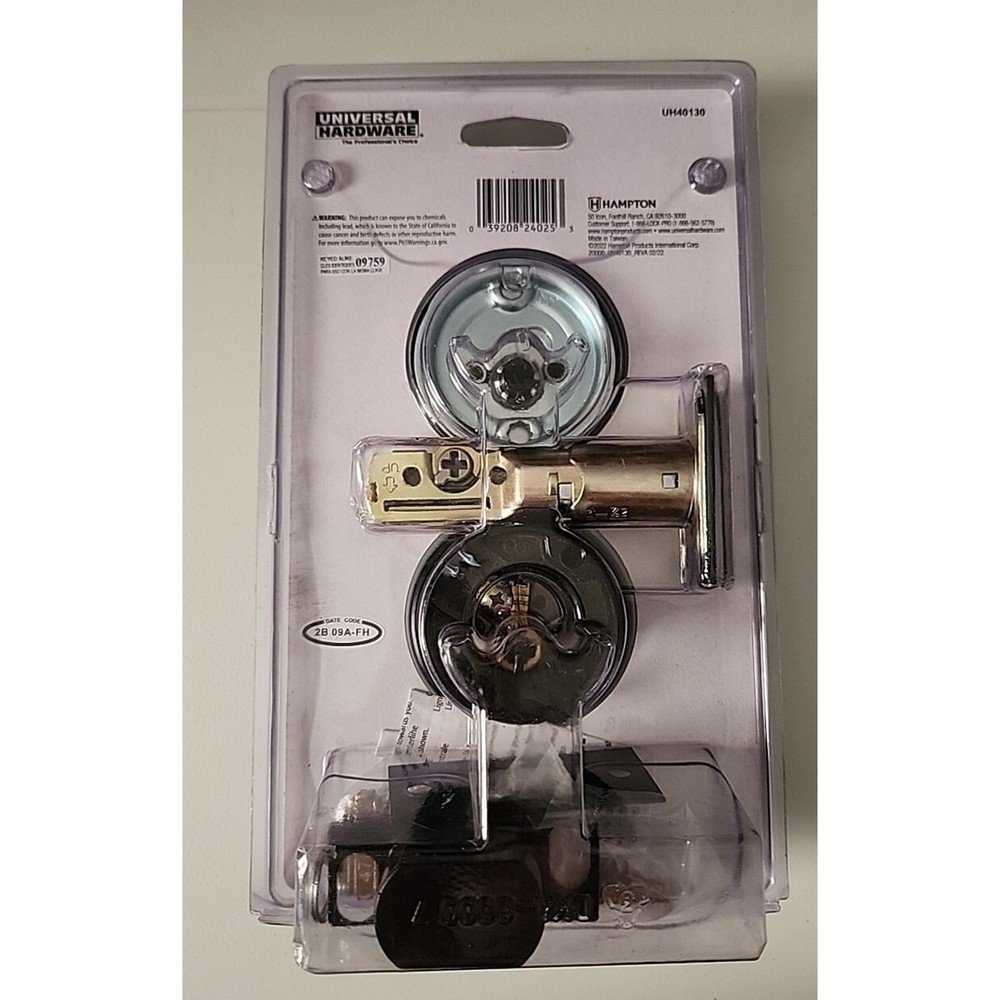 Universal Hardware Industrial Single Cylinder Deadbolt