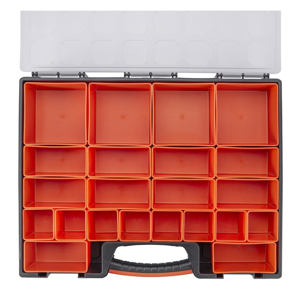 Multi-Purpose Toolbox Professional Organizer w 22 Bin Compartments Box Organizer