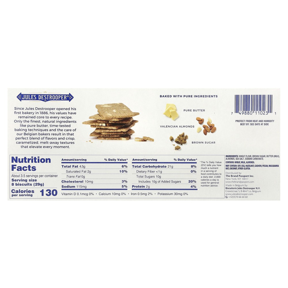 Almond Thins, 3.5 oz (100 g)