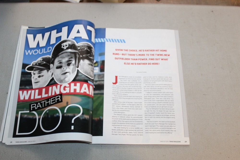2012 Minnesota Twins Program (JUNE/JULY): HONORING THE MILLERS