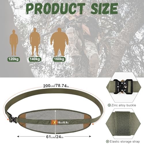 Outdoor Hunting Back Band Adjustable Saddle Harness Additional Saddle Support