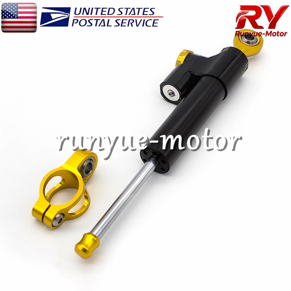 Adjustable Motor Steering Damper Stabilizer Linear Control Universal Aluminum