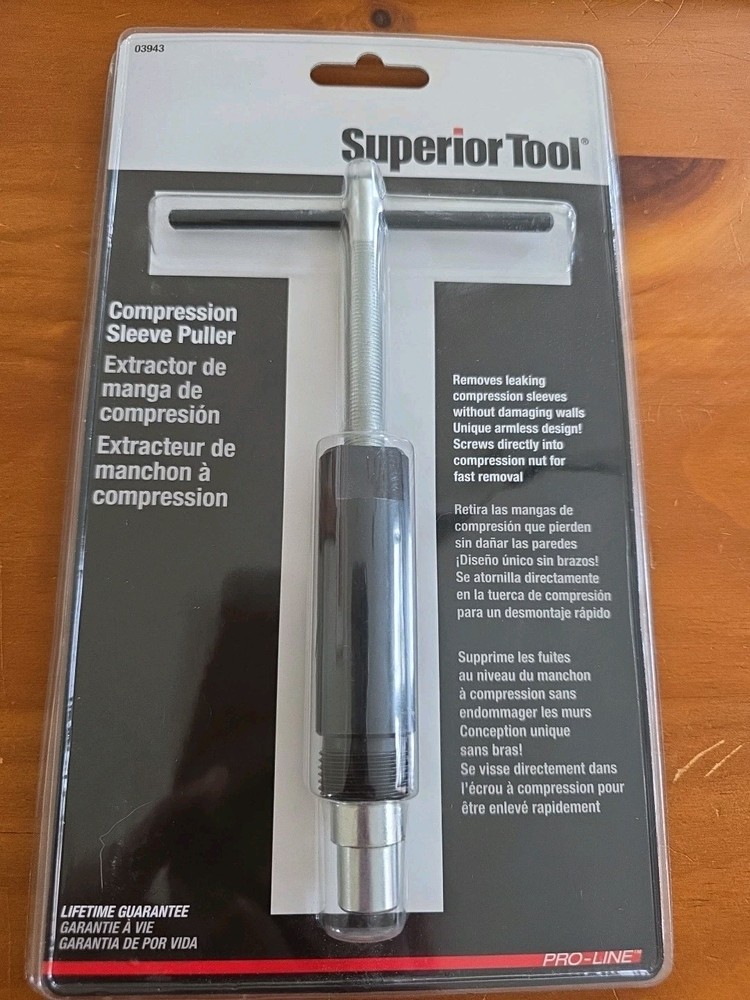 Superior Tool Company 03943 Compression Sleeve Puller and Sleeve Remover