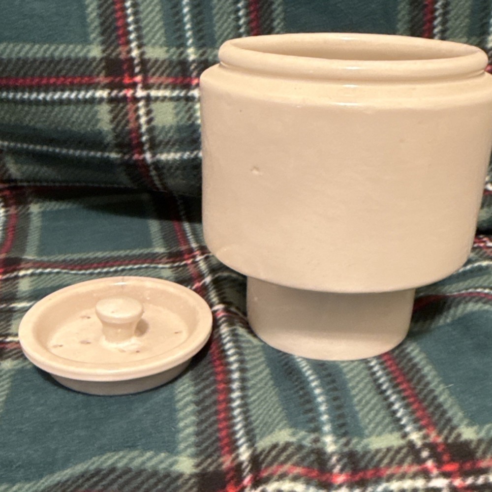 Vintage Ceramic Basket Tea Infuser with Lid