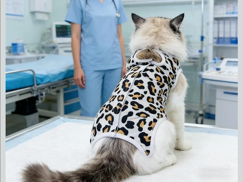 CATS POST STERILIZATION JUMPSUIT LOT SIZE M SP. FAST NEW