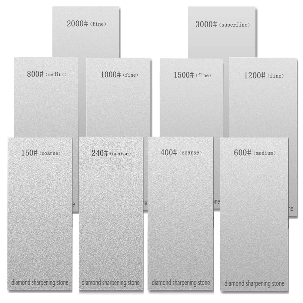 Diamond Sharpening Stone Set,Diamond Lapping Plate Coarse/Medium/Fine Grit Sharp