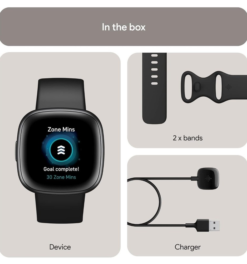 Fitbit Versa 4 - Black Infinity