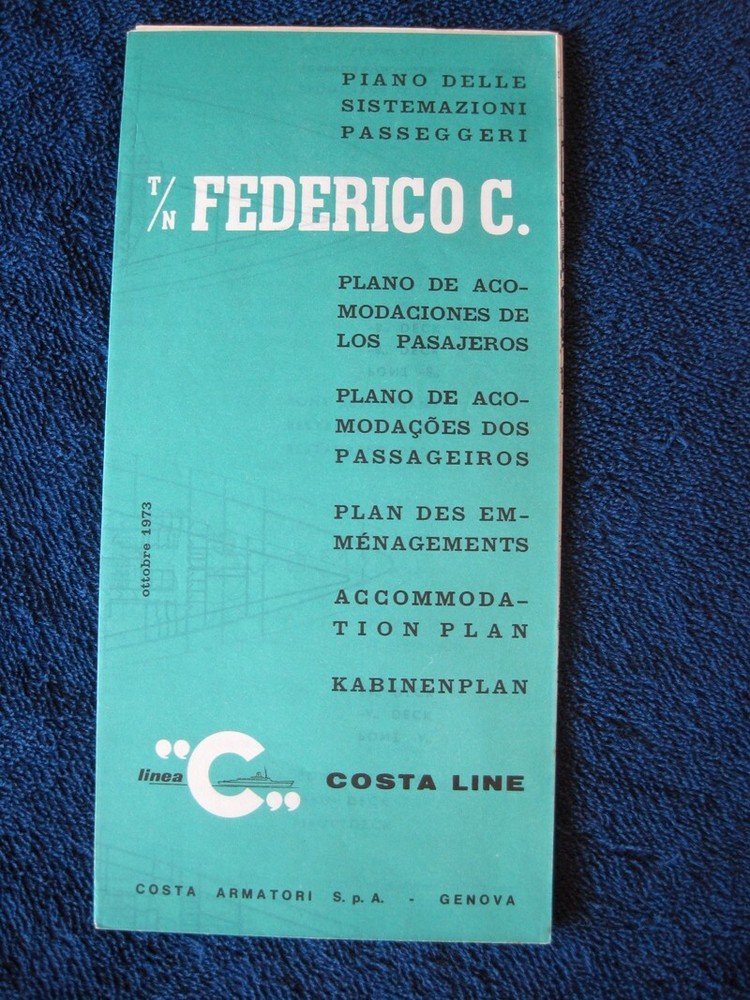 FEDERICO C -- Deck Plans -- Costa Line