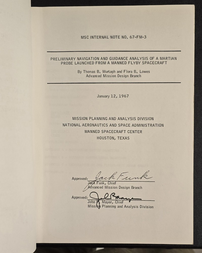 MARS MANNED SPACECRAFT MISSION FLYBY NASA ROCKET OPERATIONS INTERNAL ANALYSIS