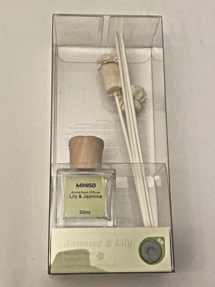 2 PCS. NEW. Miniso Aroma Reed Diffuser 30ml (Lily & Jasmine)