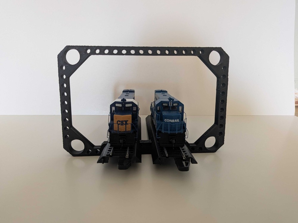 HO Scale Ceiling Hanger Mount Bridge Kit for Dual Train Track (10 Pack)