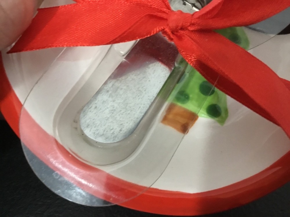 Ceramic Snowman Shaped Dish with Matching Small Spreader