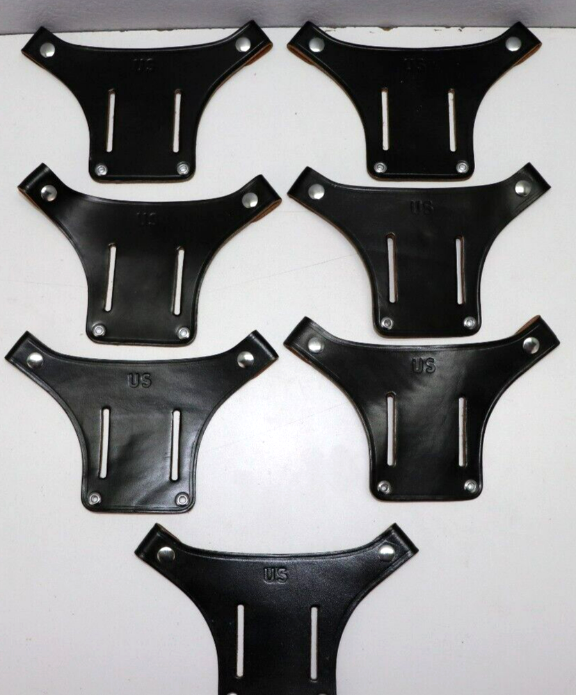 US black leather holster hanger dated 1971 each E799