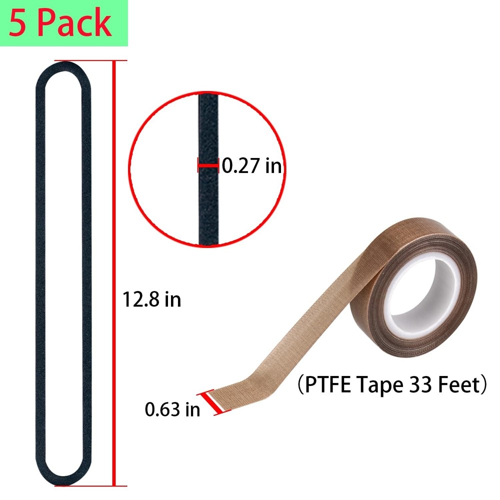 4 Pack Foam Replacement Gaskets compatible with Anova Culinary Precision Vacu...