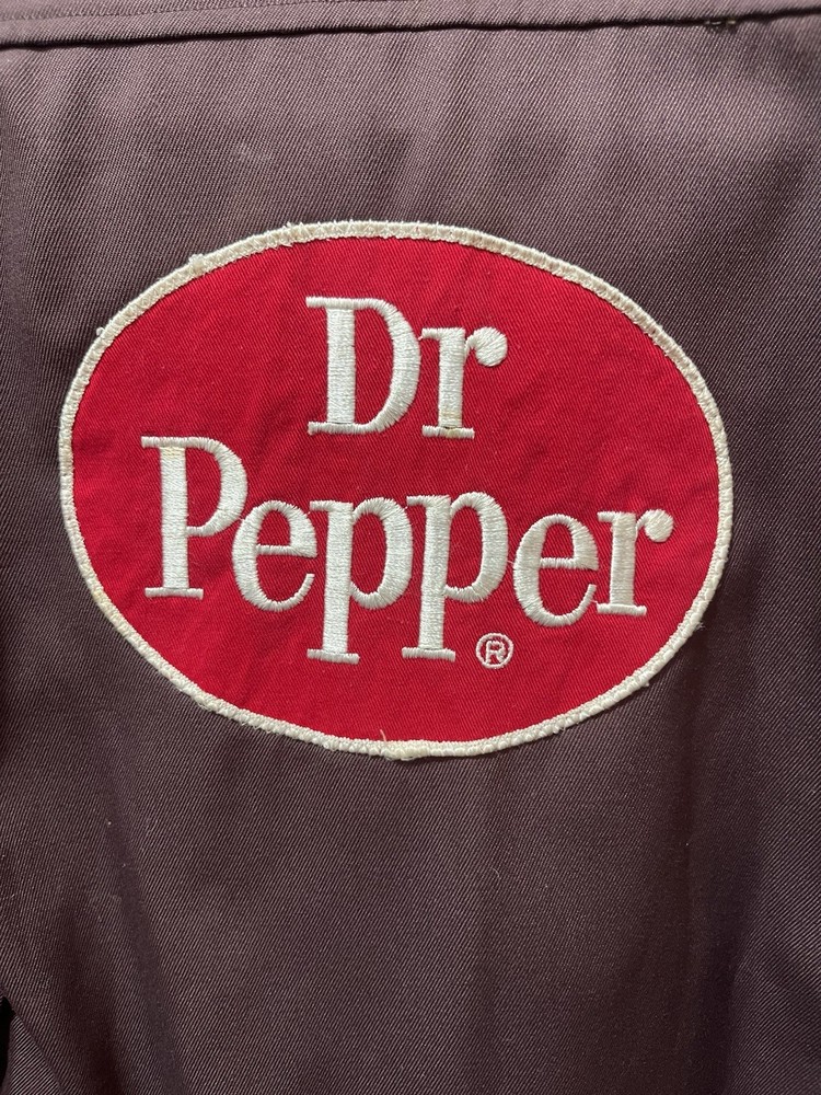 VINTAGE Dr Pepper Uniform JACKET SIZE 36 Long