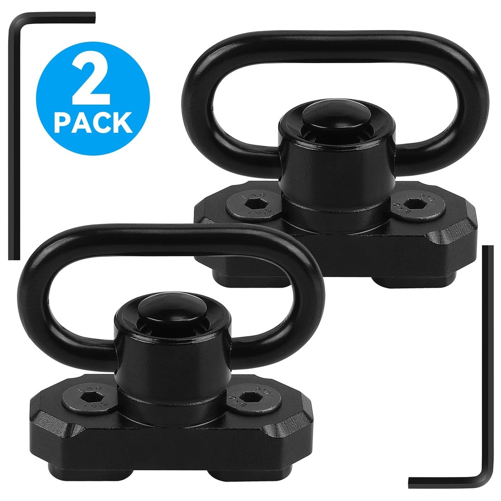 REERON 2 Point Sling & Mount - Adjustable Extra Long Two ‎Black