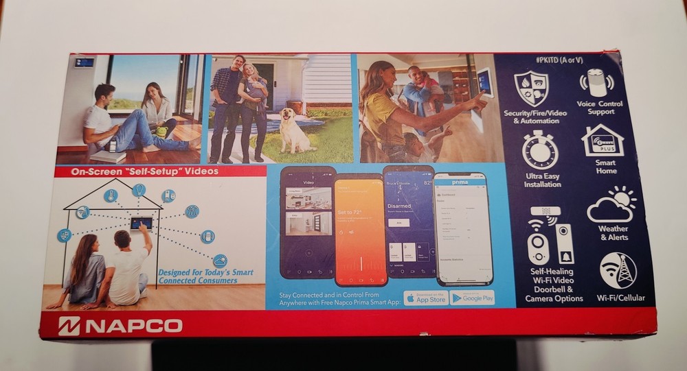 Napco PRIMA All In One Home Security System With 7" Super Panel Open Box NEW