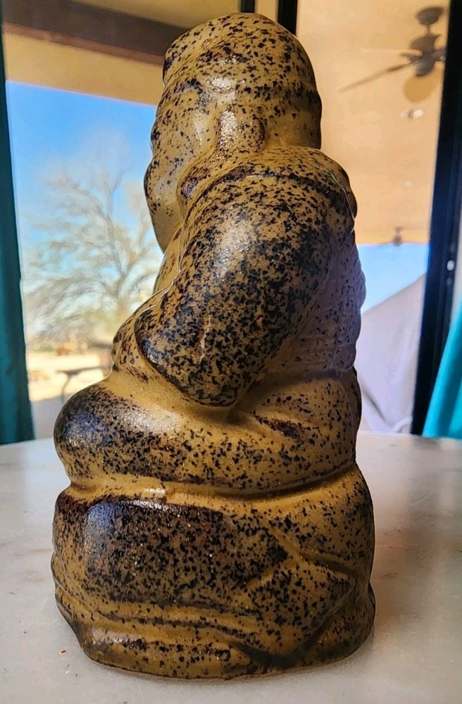 Vintage Clay Buddha Incense Burner