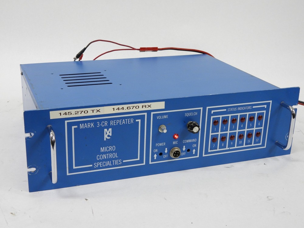 Micro Control Specialties Mark 3-CR VHF 2-Meter Repeater (powers up, untested)