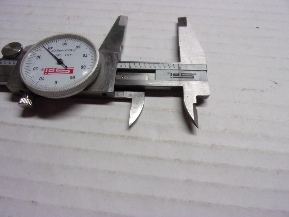 SPI Dial Caliper 0-6" W/Storage pouch Shock Proof used