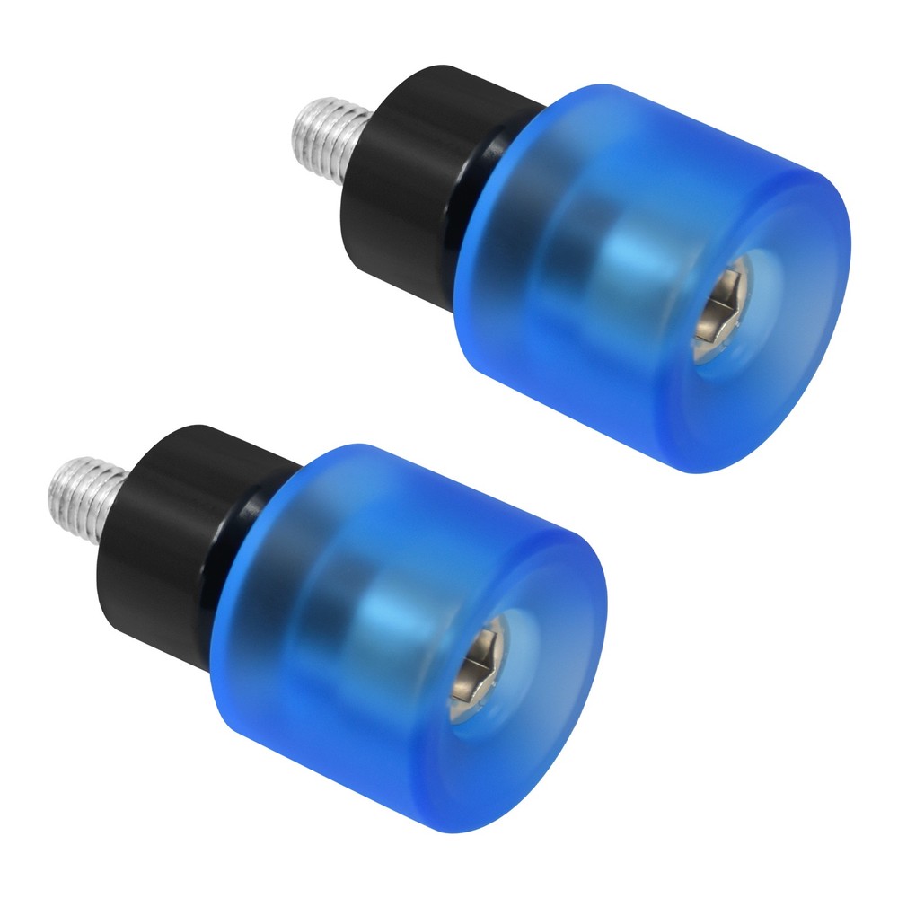 Blue 2x Engine Protective Guards Crashs Bars M12 End Balls Protector For Harley