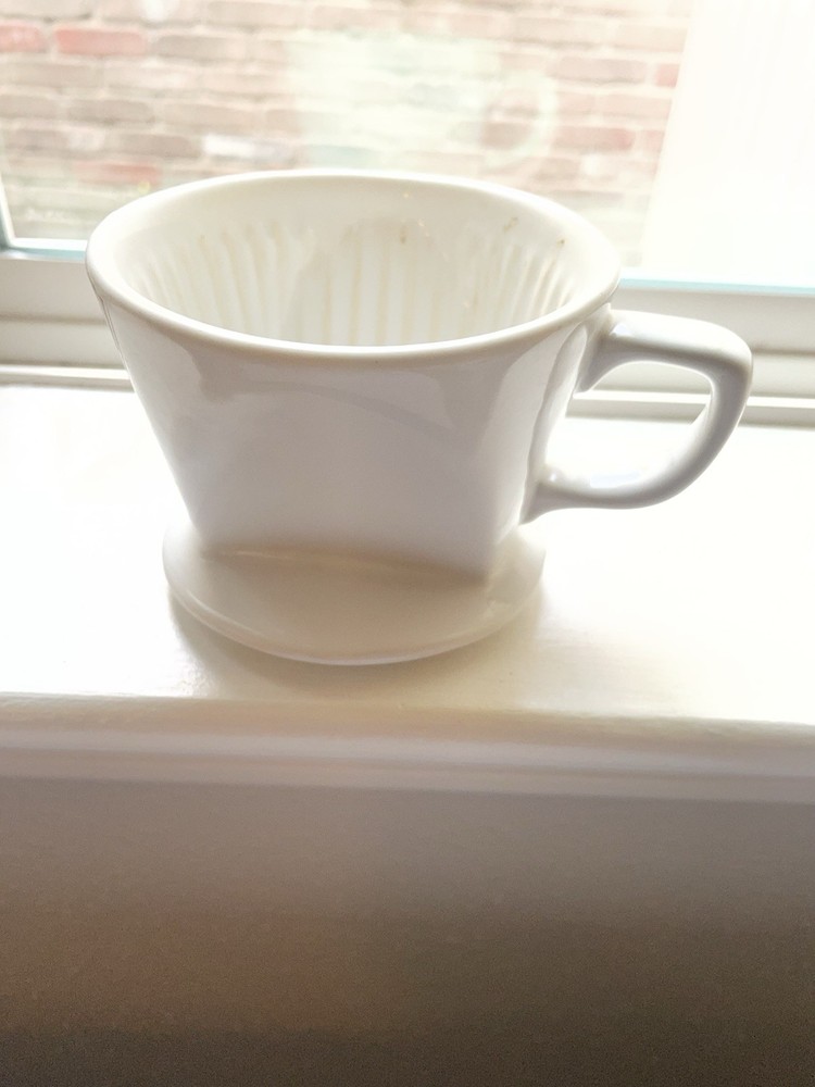 Ceramic Pour Over Coffee Dripper Sur La Table White 1 Cup