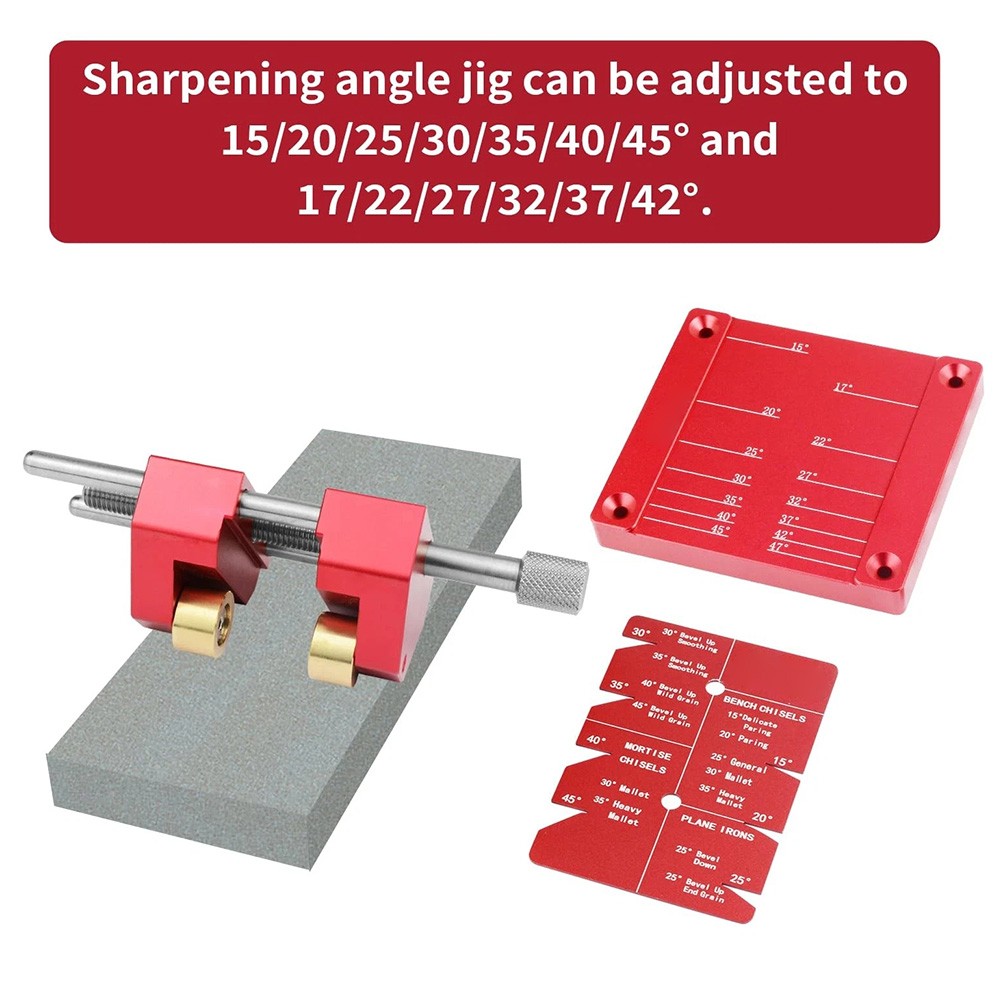 Precise Chisel Sharpening Jig Kit Honing Guide System for Woodworking Chisels US
