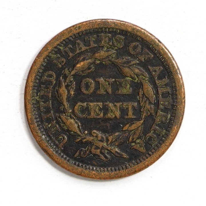 1853 Braided Hair Large Cent