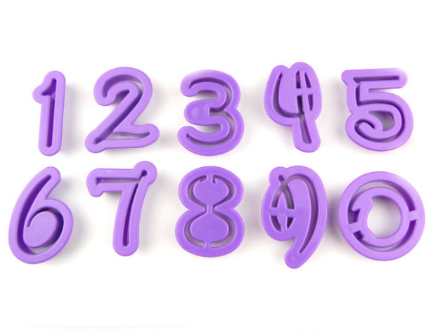 Disney Font Numbers Cookie Cutter Set | Bakell®
